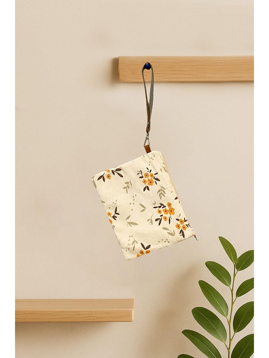 Deri Saplı Minik Çiçekli Cüzdan Paketi | 3 Adet-3