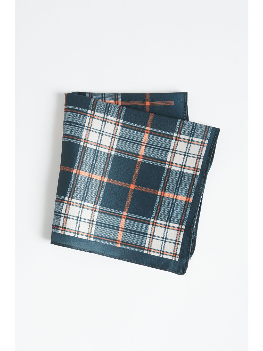 Erkek Yeşil-Turuncu Desenli Mendil