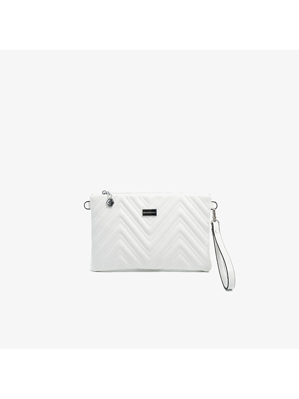 Kadın Portföy Çantası SP1250-M211 SILVER POLO Portföy & Clutch Beyaz-Beyaz