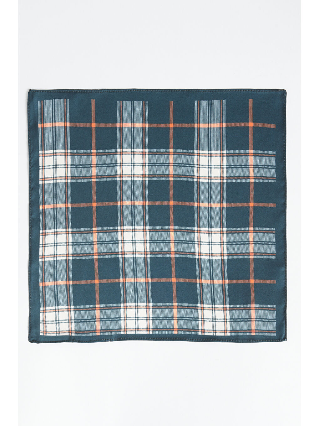 Erkek Yeşil-Turuncu Desenli Mendil-2