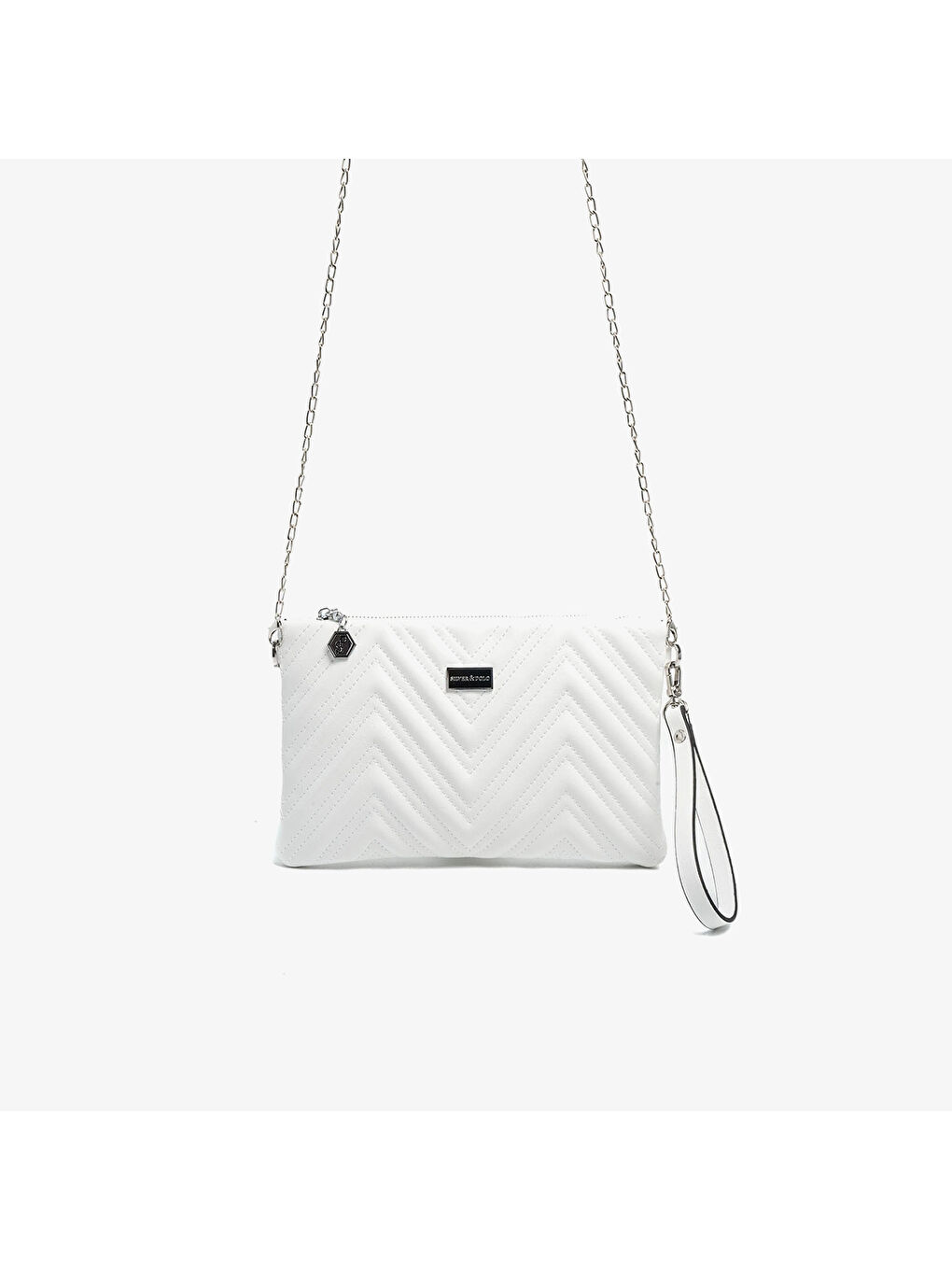 Kadın Portföy Çantası SP1250-M211 SILVER POLO Portföy & Clutch Beyaz-Beyaz-3
