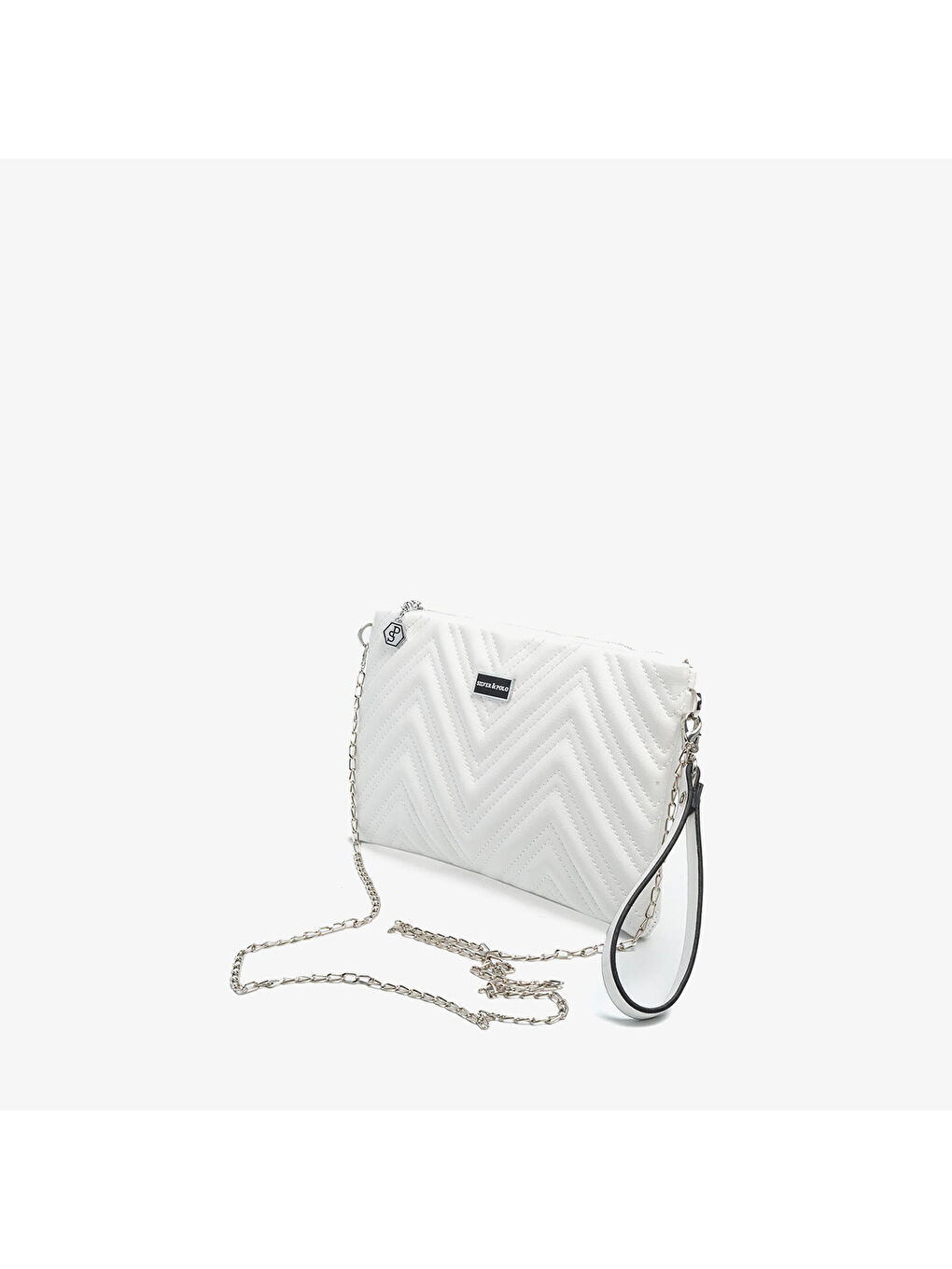Kadın Portföy Çantası SP1250-M211 SILVER POLO Portföy & Clutch Beyaz-Beyaz-4