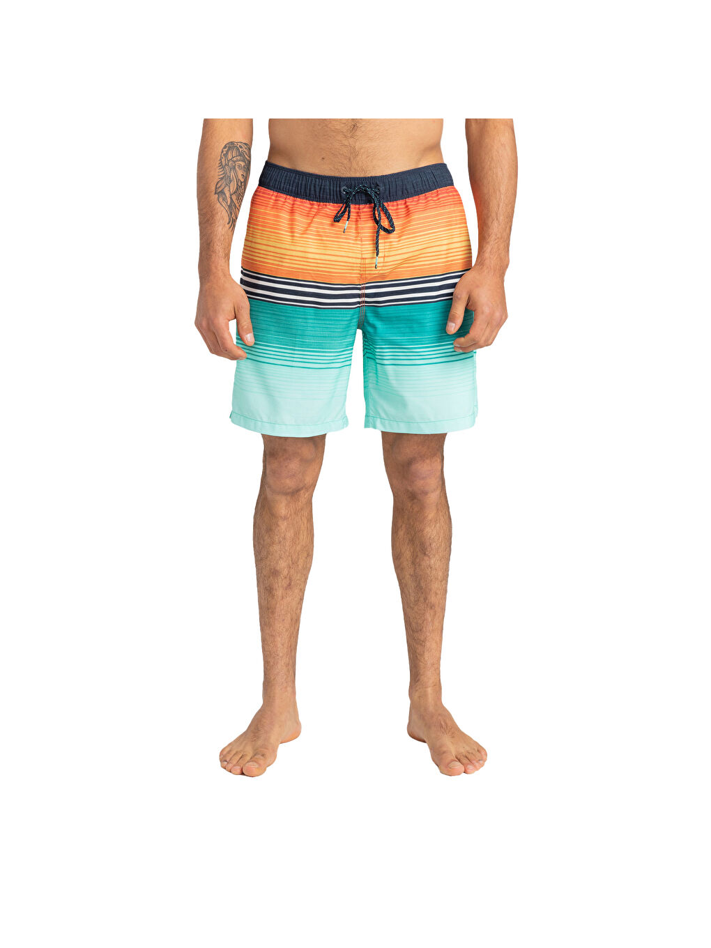 All Day Htr Stripe Lb Erkek Yeşil Volley Short-2