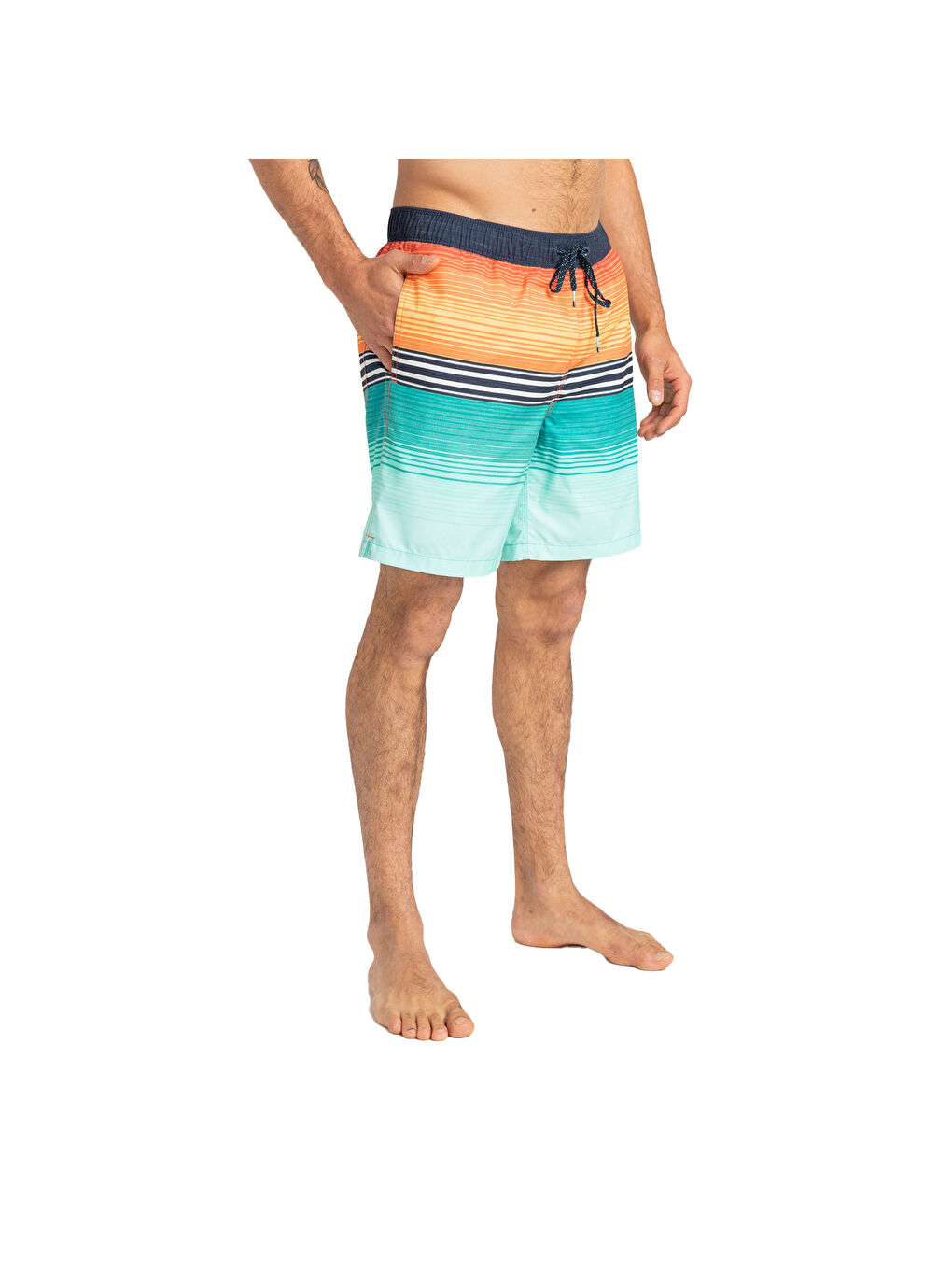 All Day Htr Stripe Lb Erkek Yeşil Volley Short-5