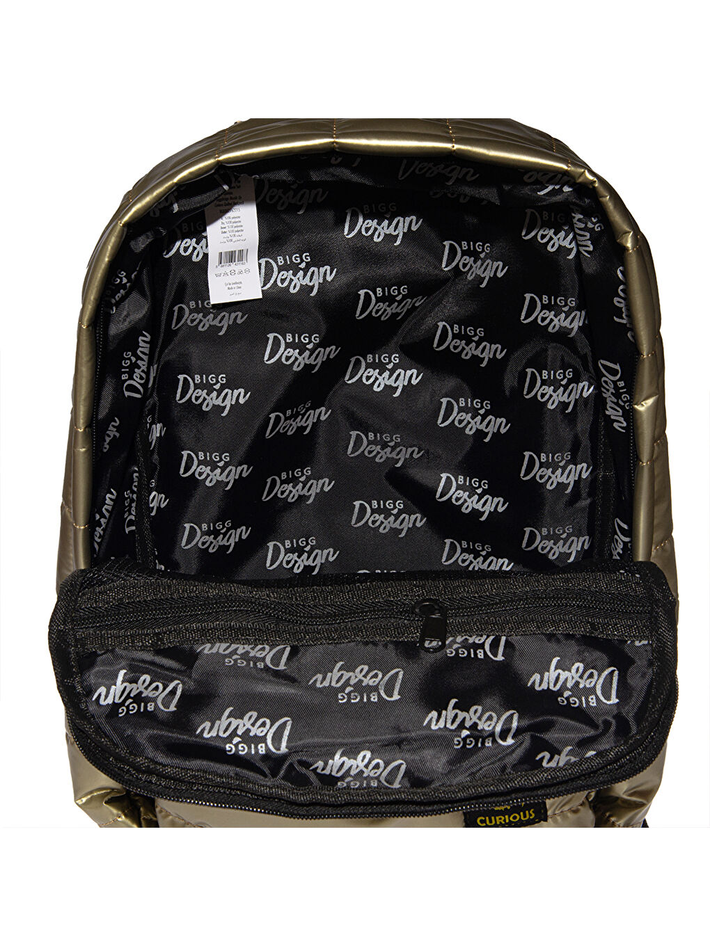 Moods Up Curious Kapitone Su Geçirmez Kumaşlı Okul ve Laptop Sırt Çantası Sarı-5