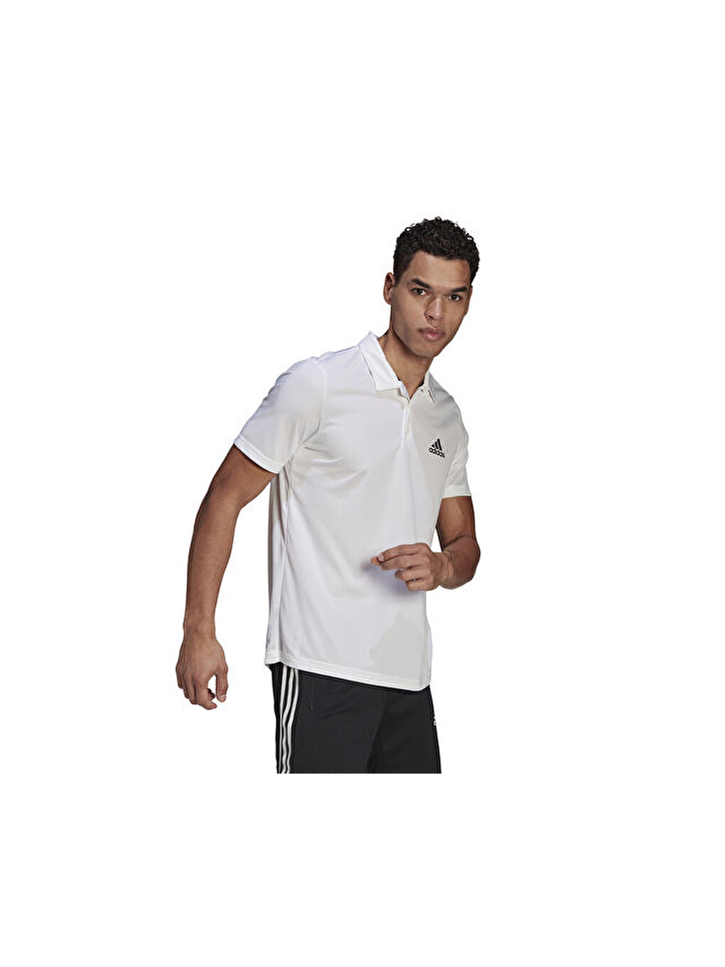 Erkek Antrenman Polo Tişört M Pl Ps Gm2154 Beyaz-2