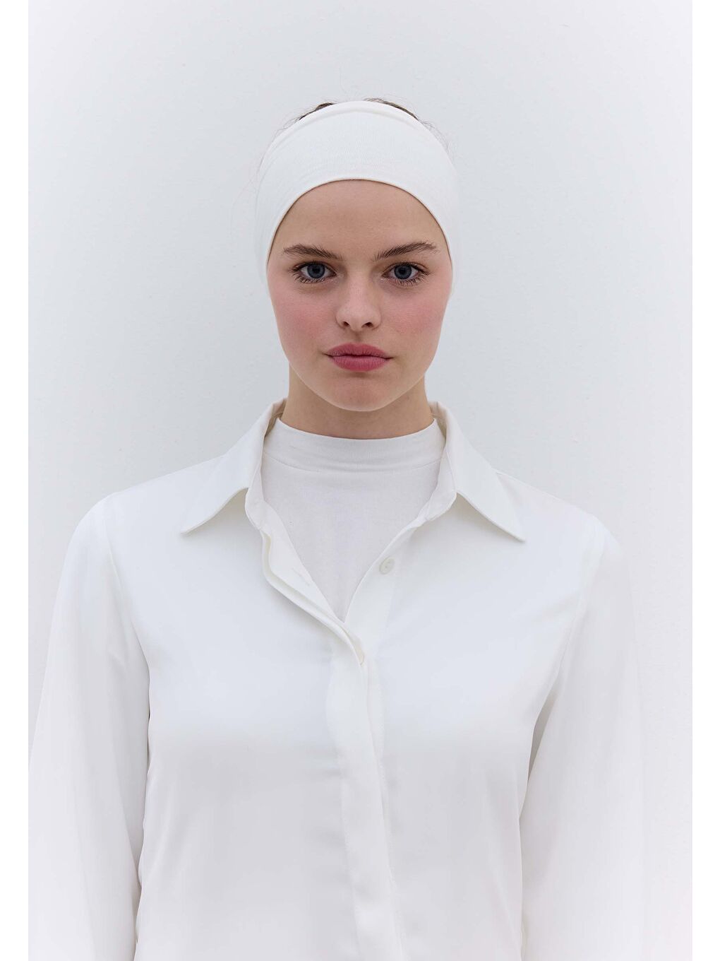 Silikonlu Bandana Kırık Beyaz-3