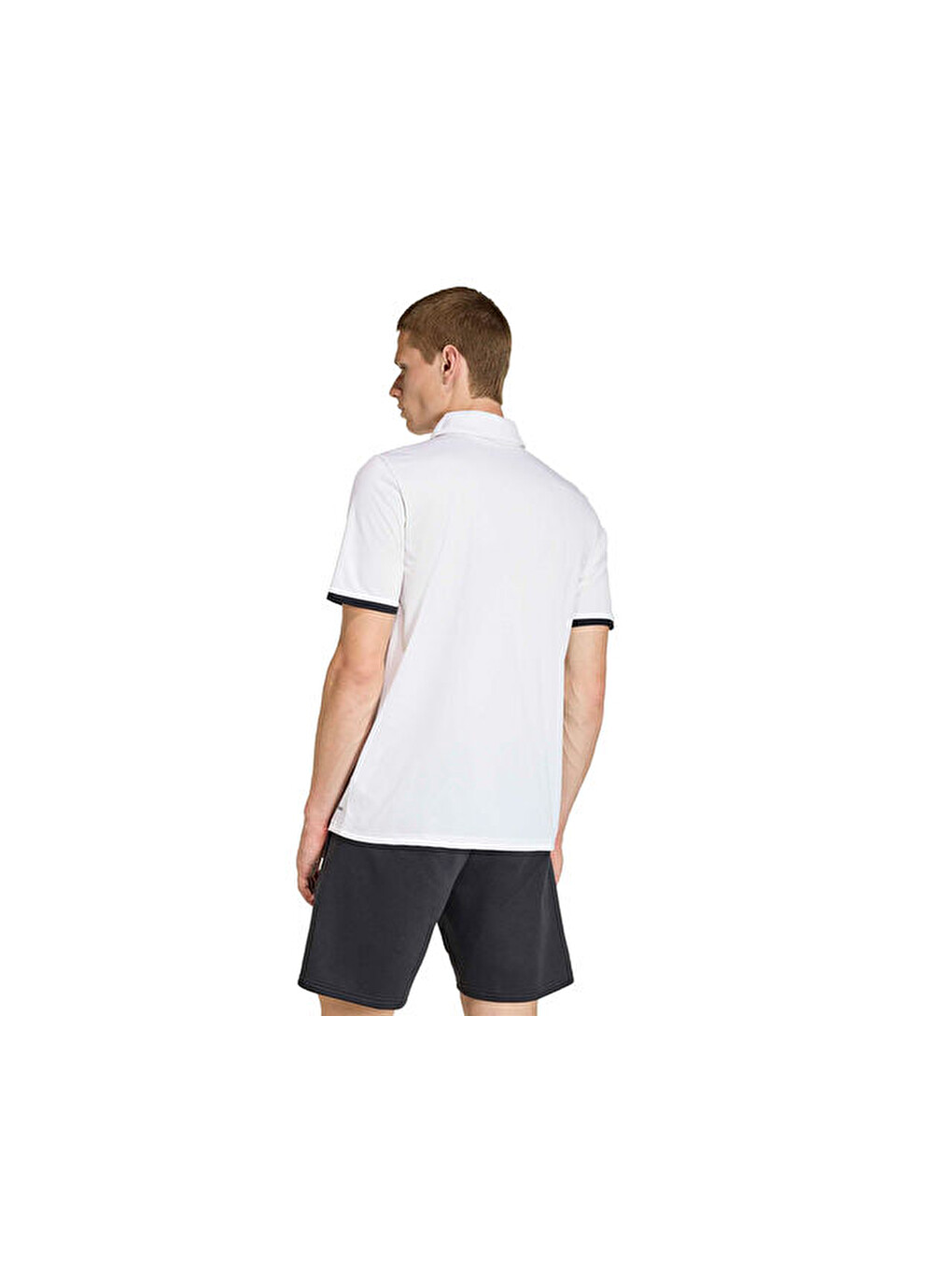 Ent26 Polo Erkek Futbol Kamp Polo Tişört Jz6661 Beyaz-1