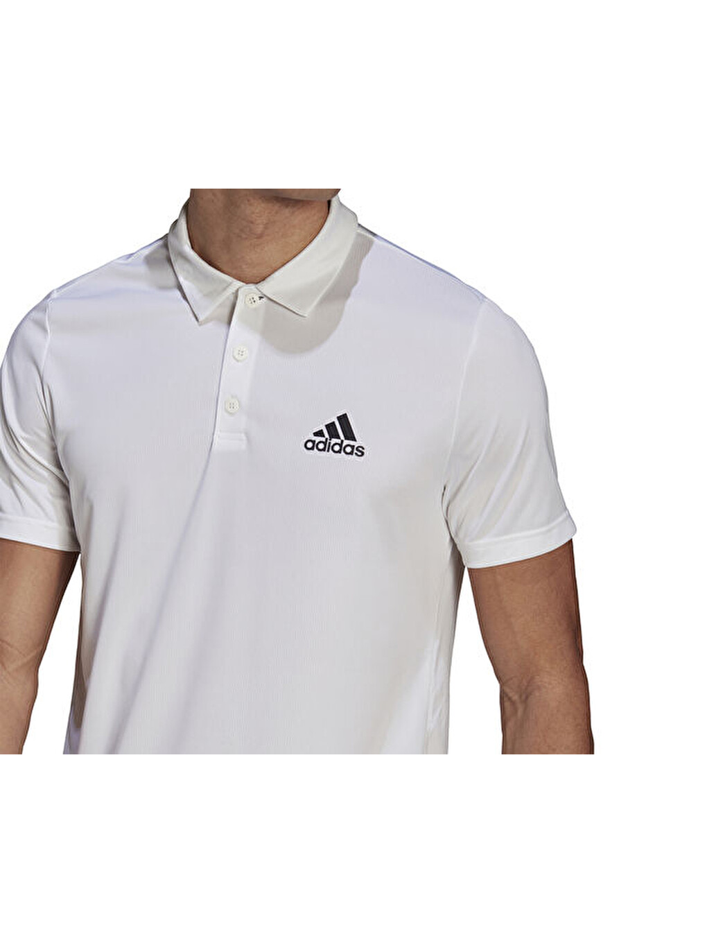 Erkek Antrenman Polo Tişört M Pl Ps Gm2154 Beyaz-4