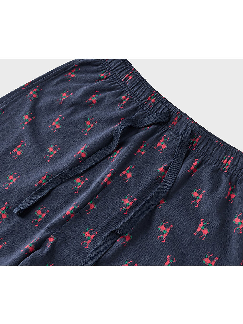 Erkek Pijama, Kırmızı/Tam. Baskılı-3