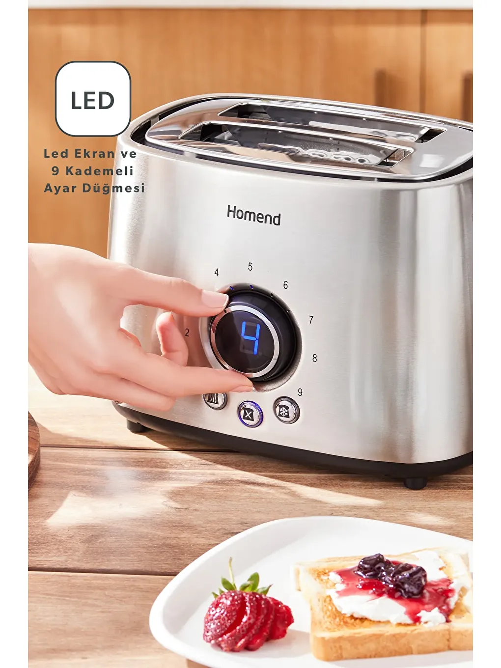 Breadfast 1502h 2 Dilim Kapasiteli Ekmek Kızartma Makinesi-1