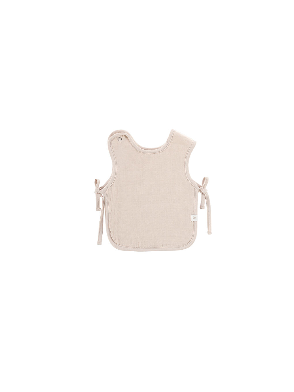 Colors of Joy 2'li Organik Pamuk Müslin Bebek Önlük Seti Bej-3