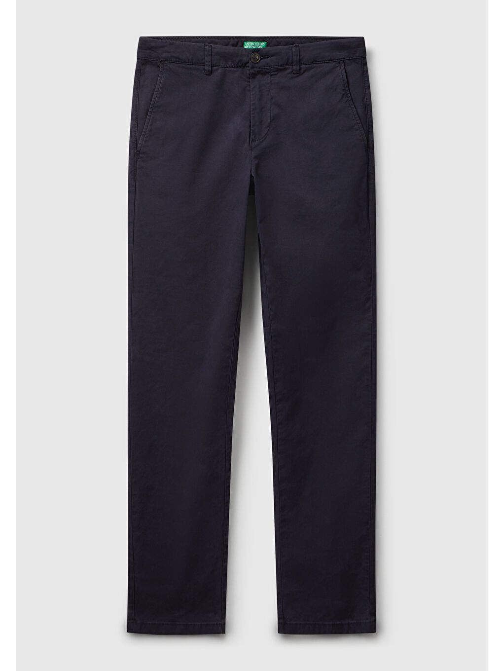 Erkek Lacivert Slim Fit Chino Pantolon-1