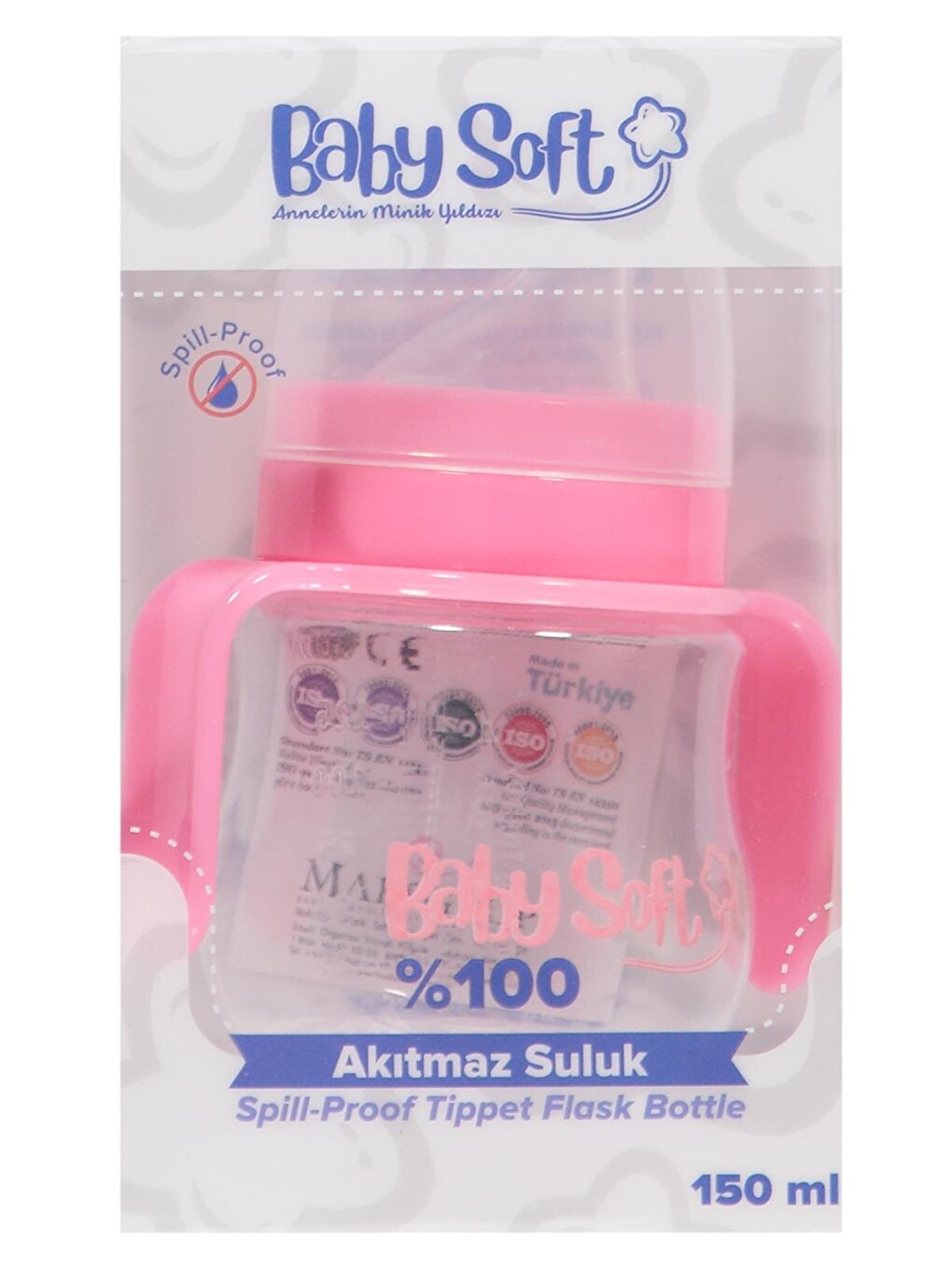 Akıtmaz Suluk 150 ml - Pembe-1