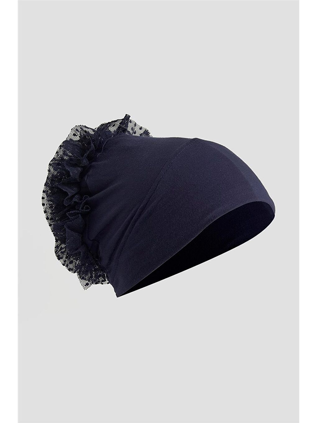 Topuzlu Geçme Bone Lacivert