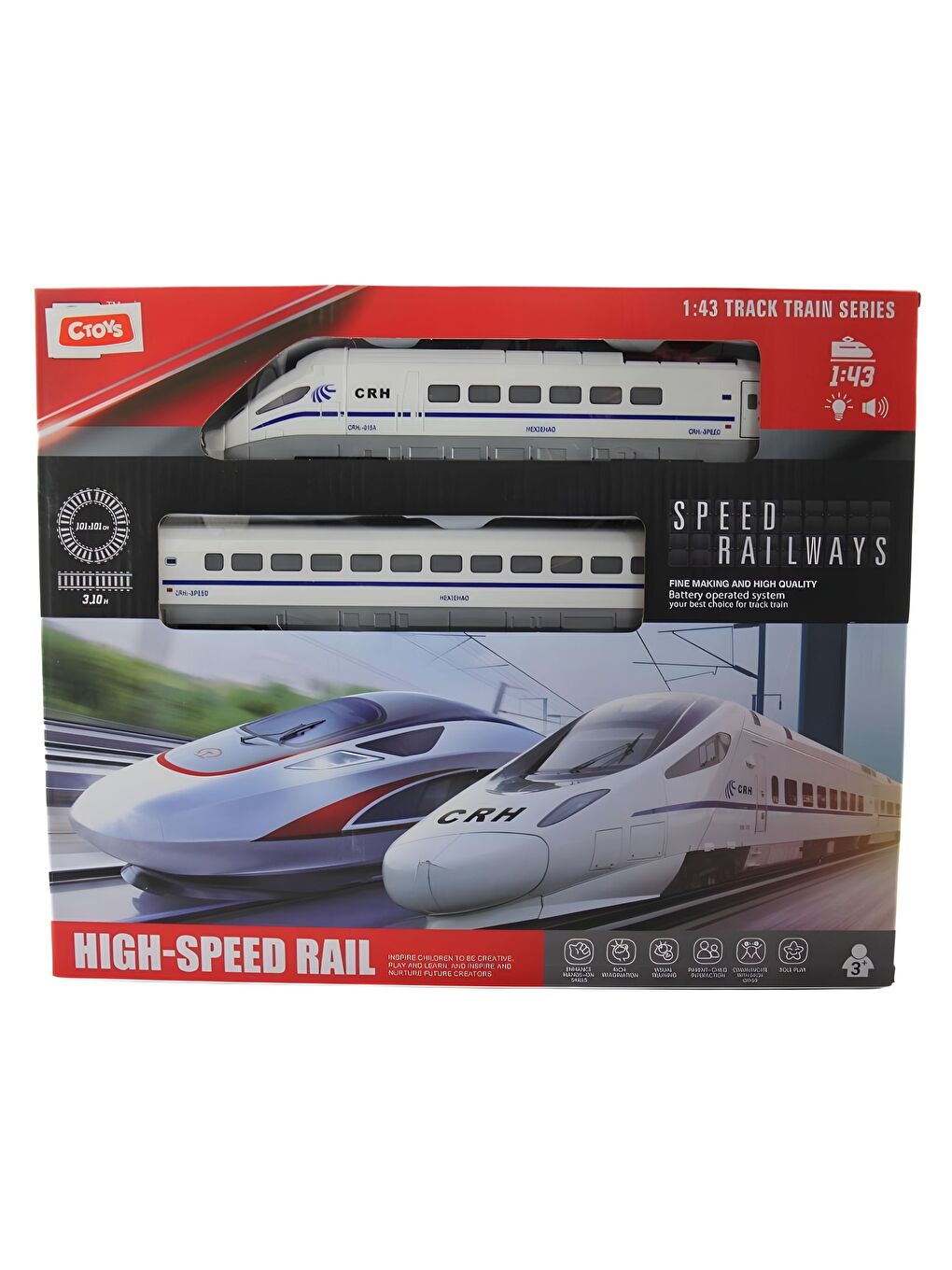 1:43 Hızlı Tren Seti 16 Parça