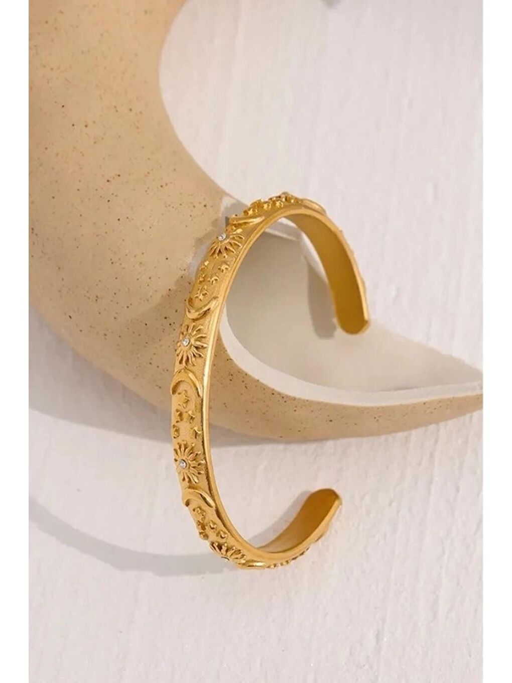 Sarı Astral Figürlü Altın Kaplama Vip Bileklik