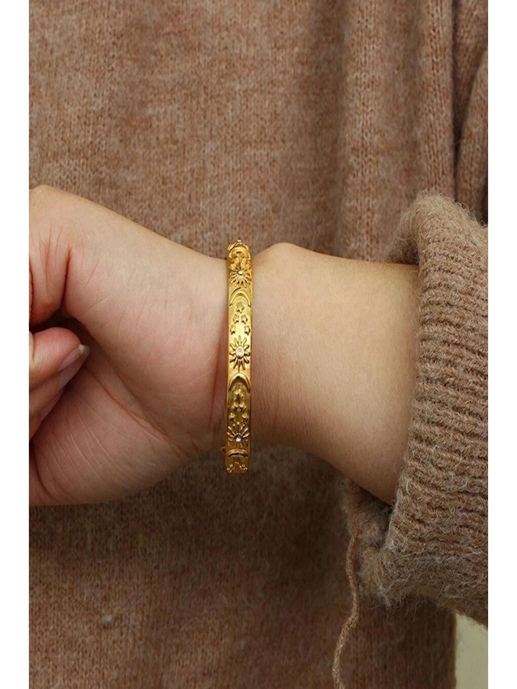 Sarı Astral Figürlü Altın Kaplama Vip Bileklik-1