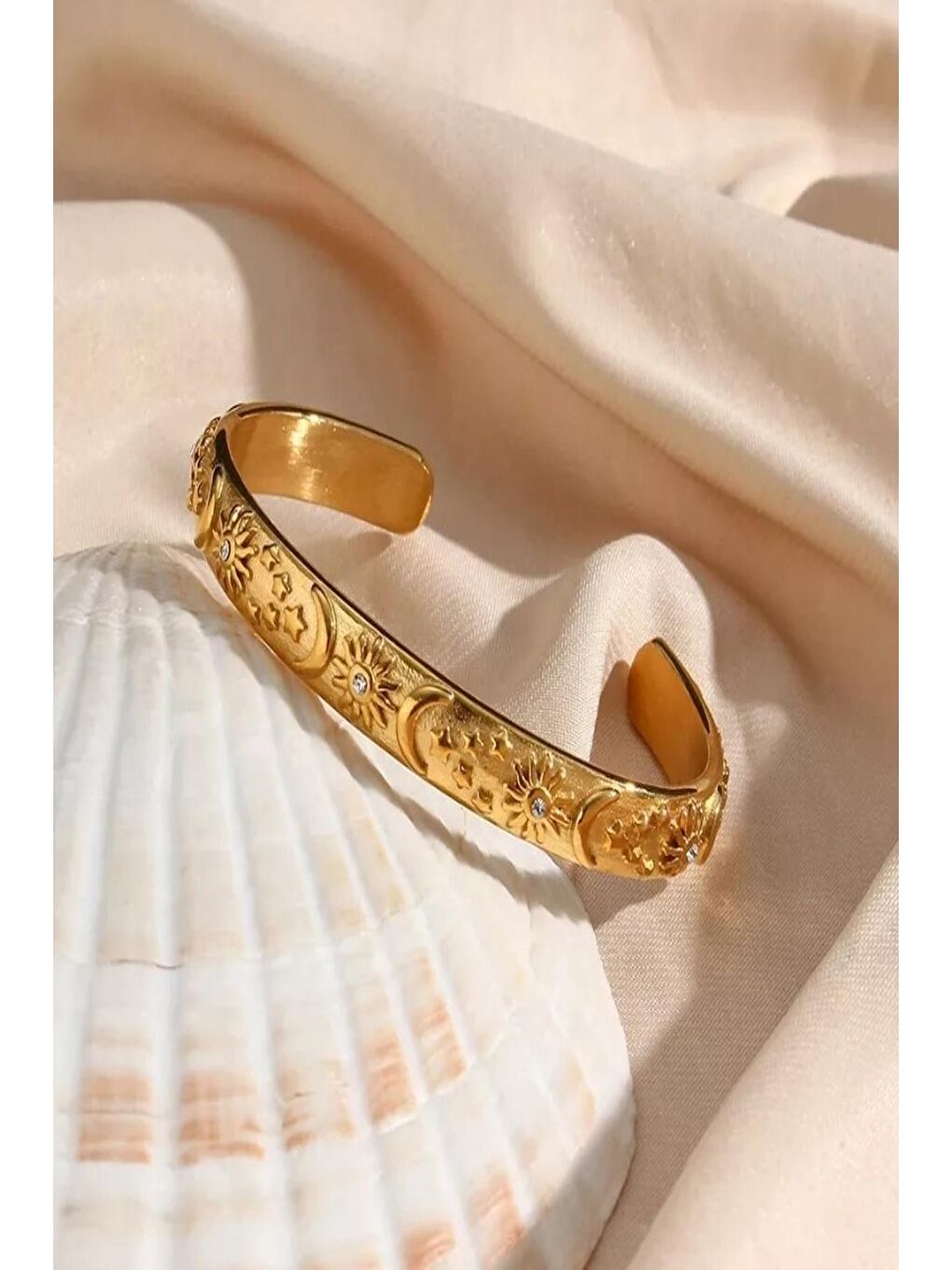 Sarı Astral Figürlü Altın Kaplama Vip Bileklik-2