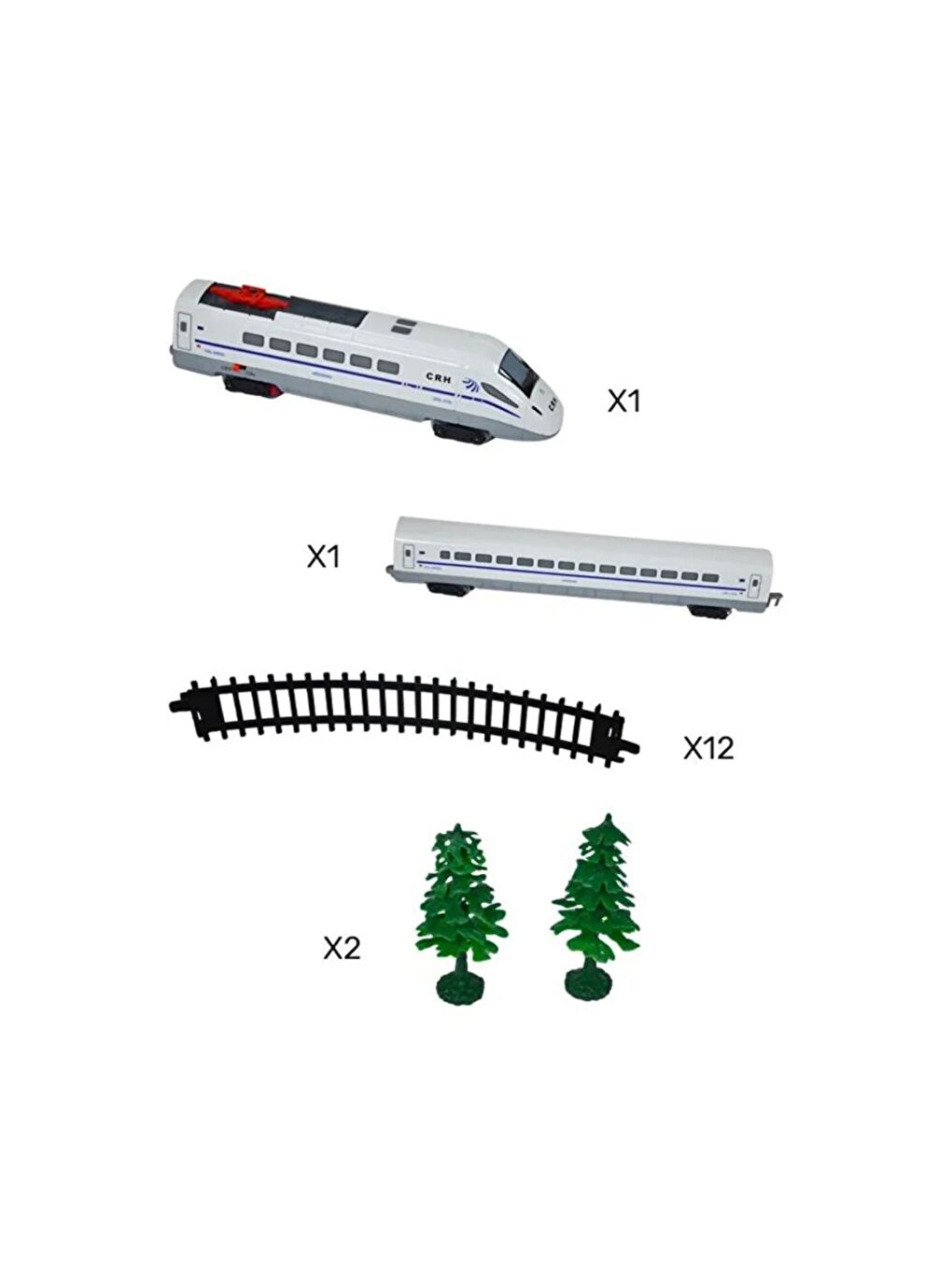 1:43 Hızlı Tren Seti 16 Parça-1