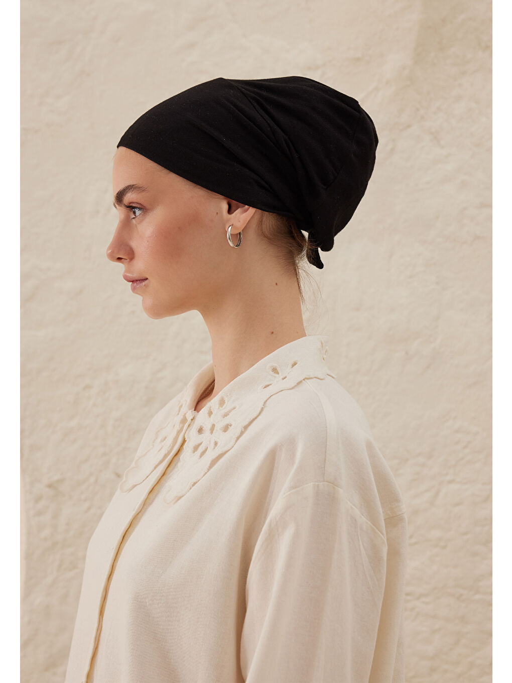 Silikonlu Kaydırmaz Bone Siyah-1