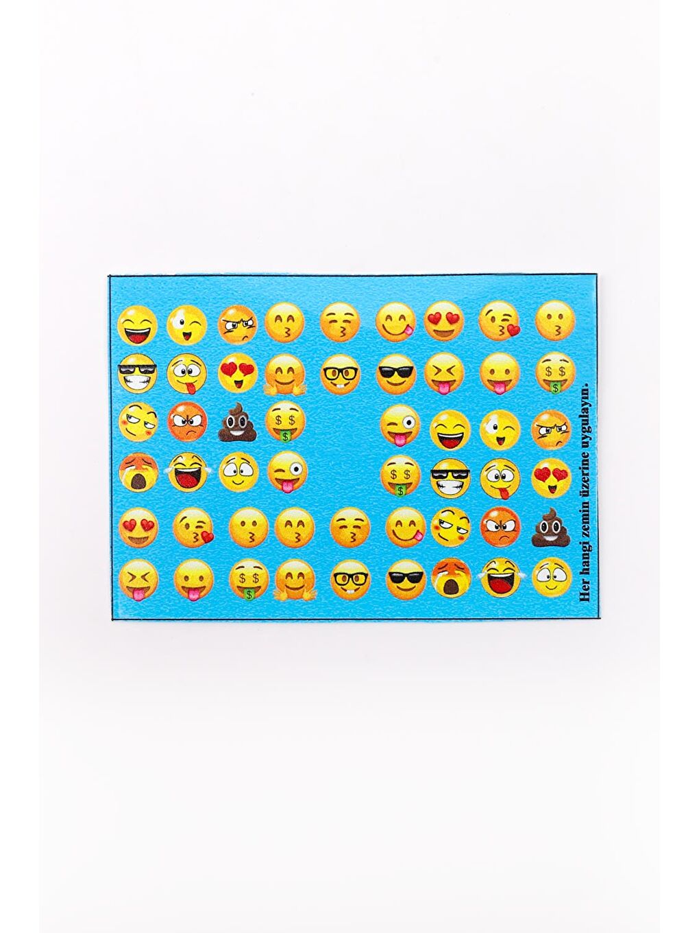 Çok Renkli Emoji Kız Çocuk Tırnak Sticker-1