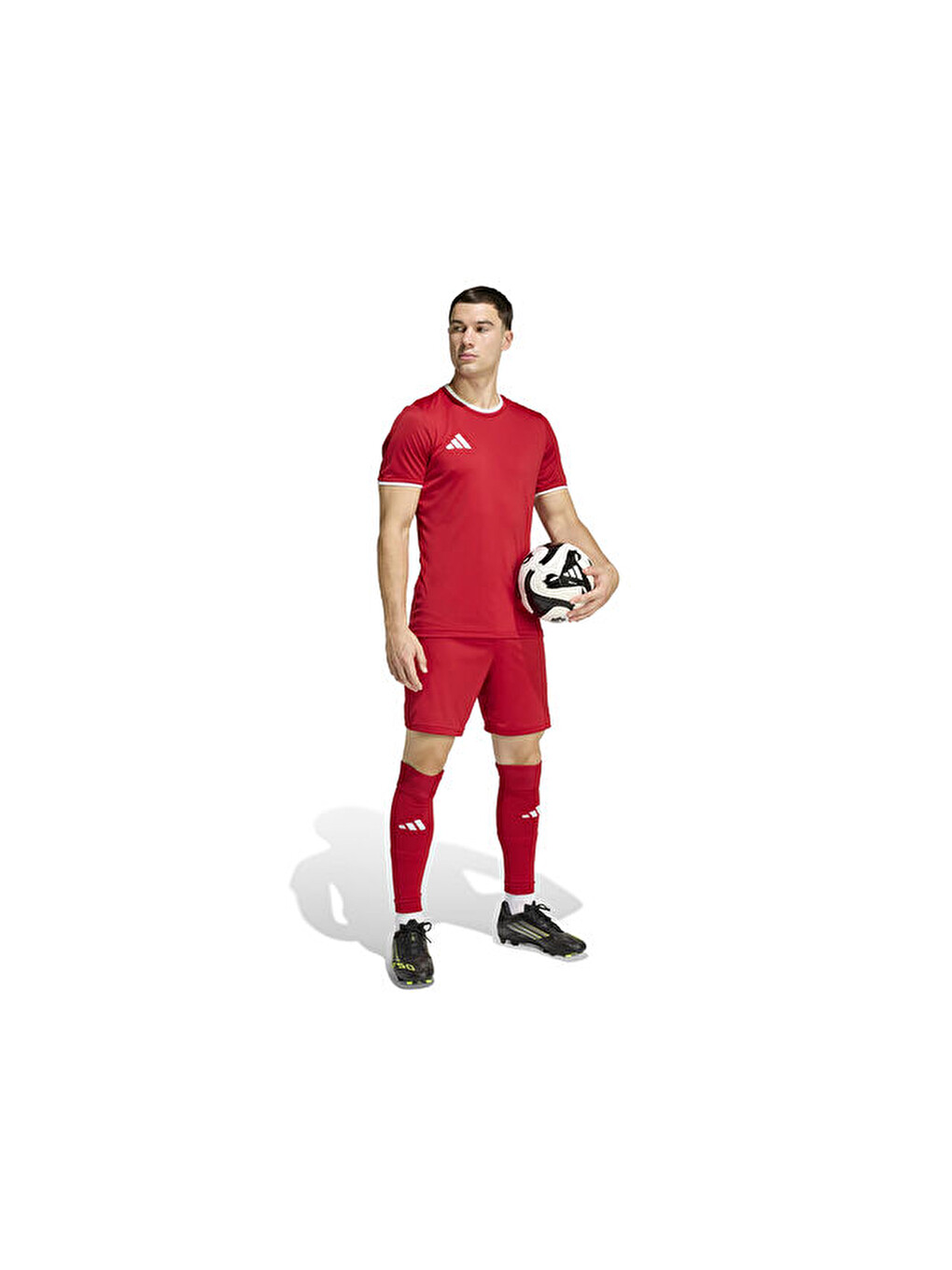 Ent26 Sho Erkek Futbol Şortu Jz2517 Kırmızı-6
