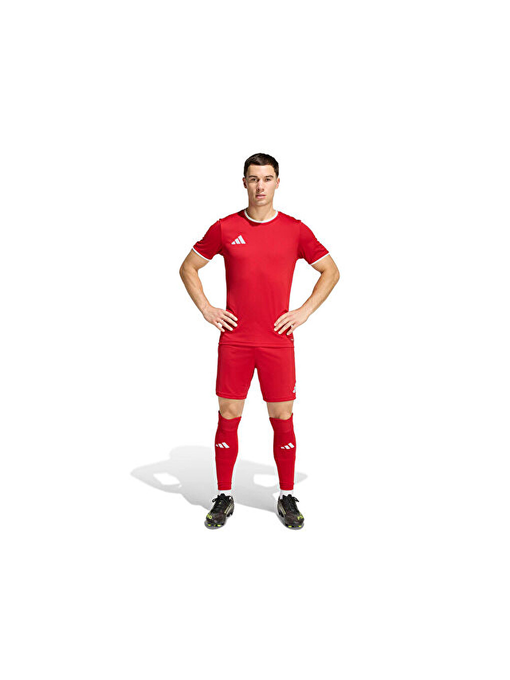 Ent26 Sho Erkek Futbol Şortu Jz2517 Kırmızı-7