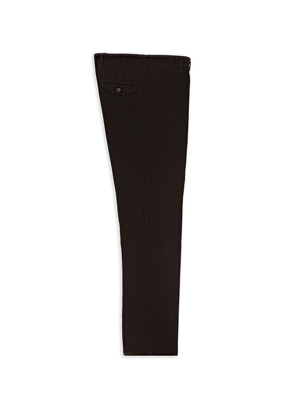 Kahverengi Relaxed Fit Rahat Kesim Elastanlı Pileli Kadife Pantolon-1