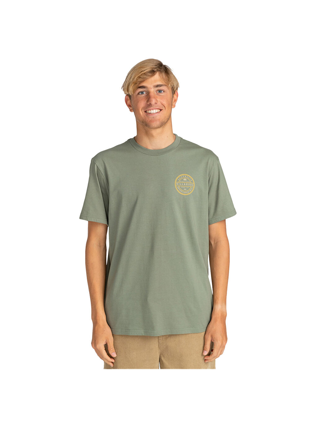 Haki Monogram Tees Erkek Yeşil Tişört