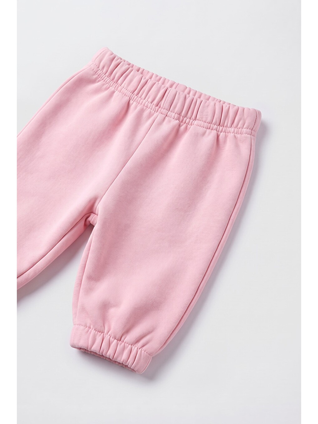 Kız Çocuk Pembe Basic Sweatshirt Ve Eşofman Altı Takımı-2