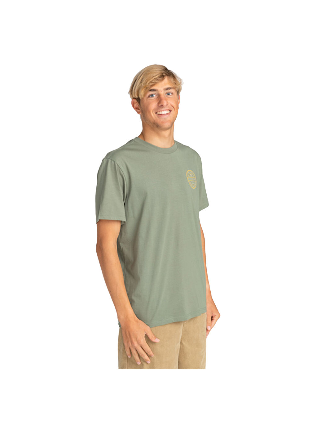 Haki Monogram Tees Erkek Yeşil Tişört-5