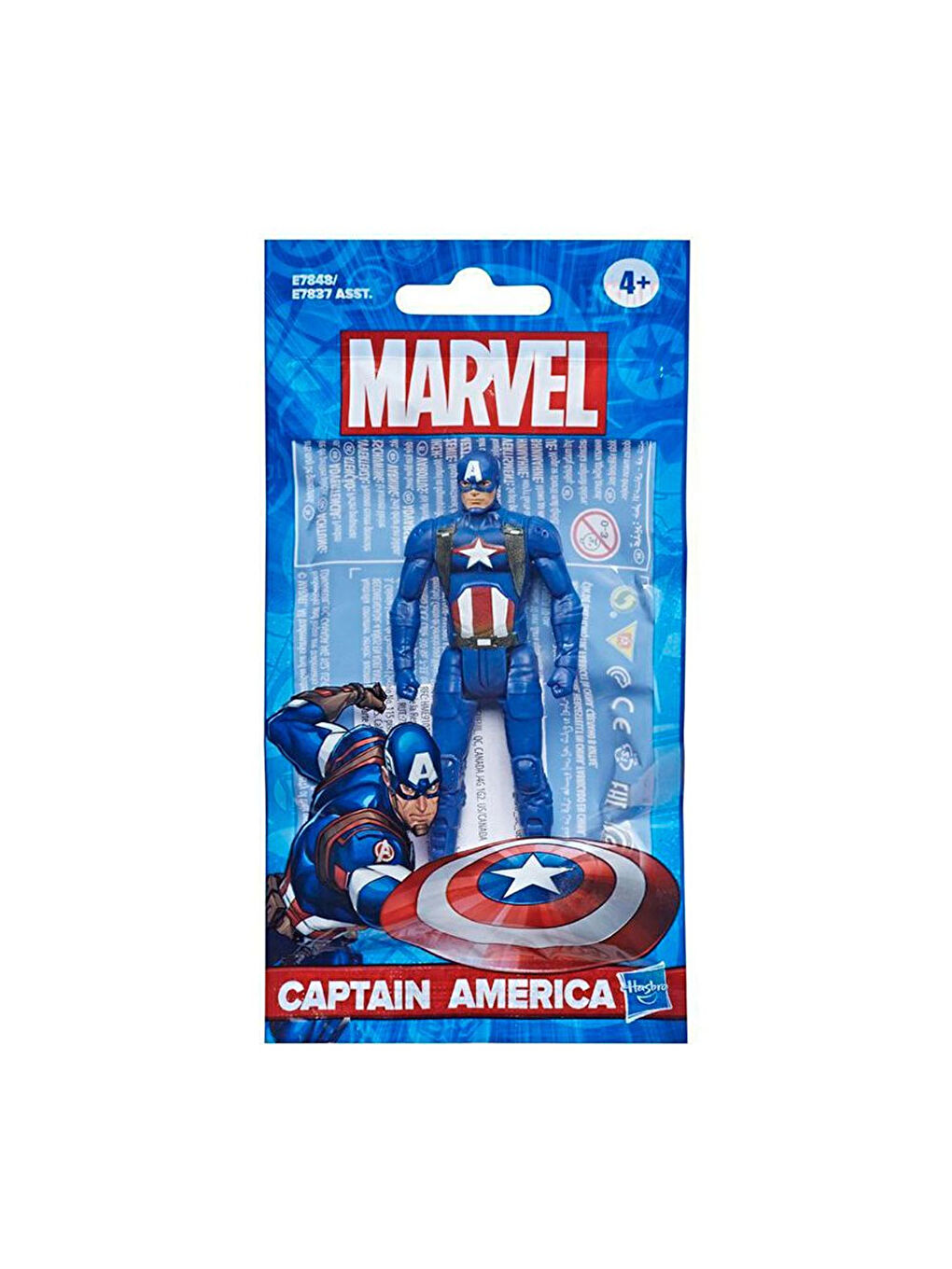 Marvel Aksiyon Figürleri 9,5 cm Captain America E7837-E7848