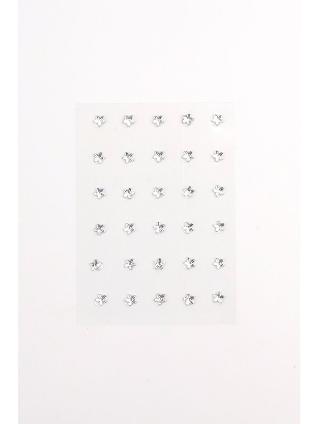 Gümüş Parlak Yıldız Yüz ve Tırnak Sticker