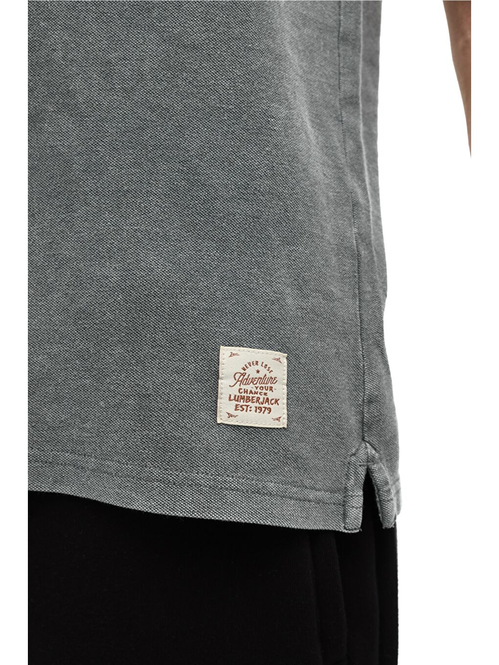 MB BS20 POLO T-SH 5FX Gri Erkek Kısa Kol T-Shirt-3