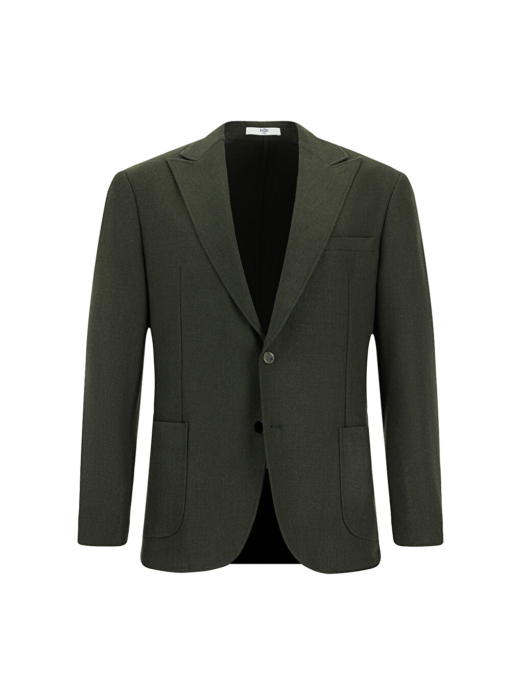 Haki Muscle Fit Elastanlı Spor Ceket-6