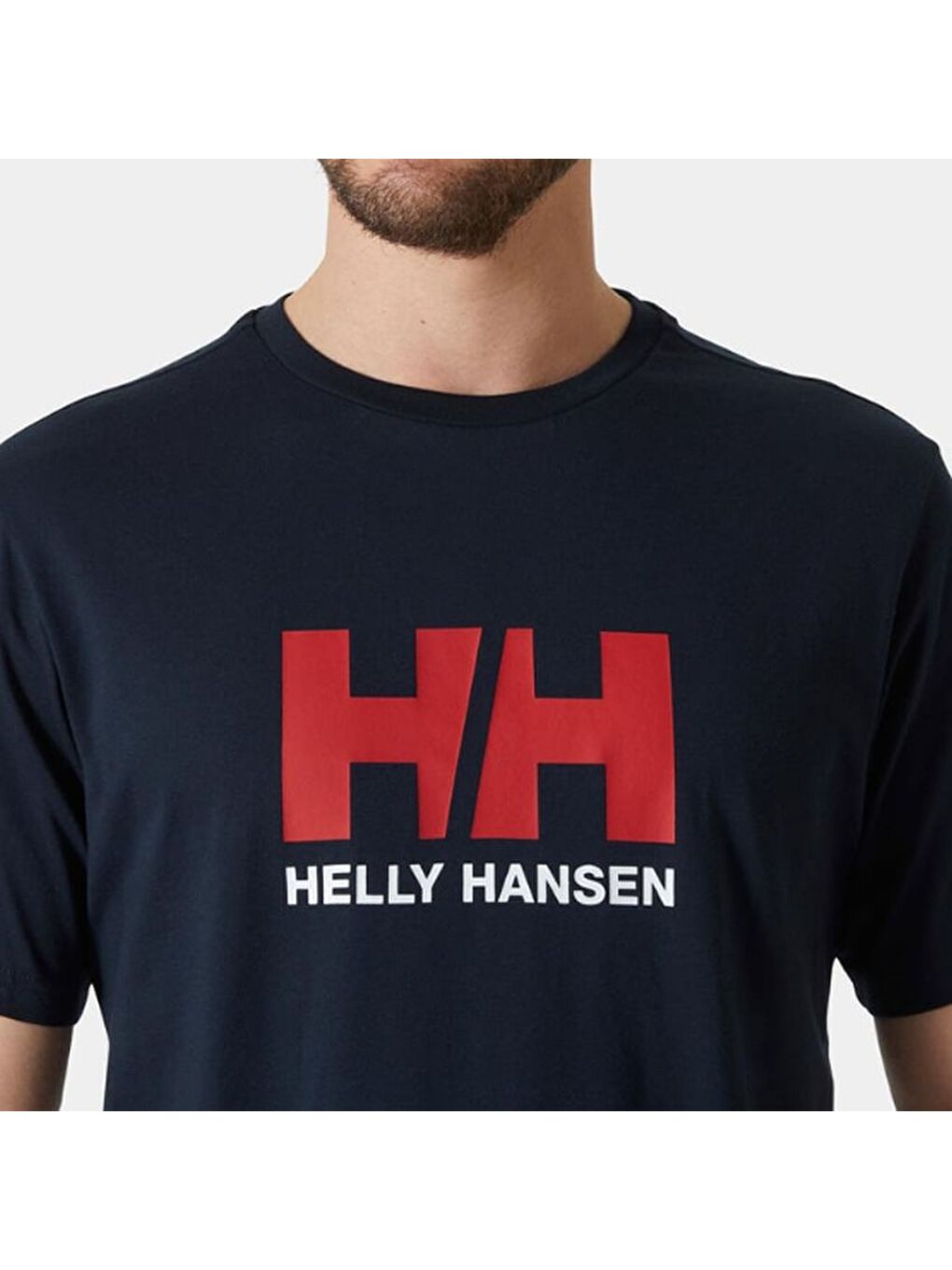 Lacivert HH Logo 3.0 Erkek Kısa Kollu %100 Pamuk Tişört HHA.54596-1