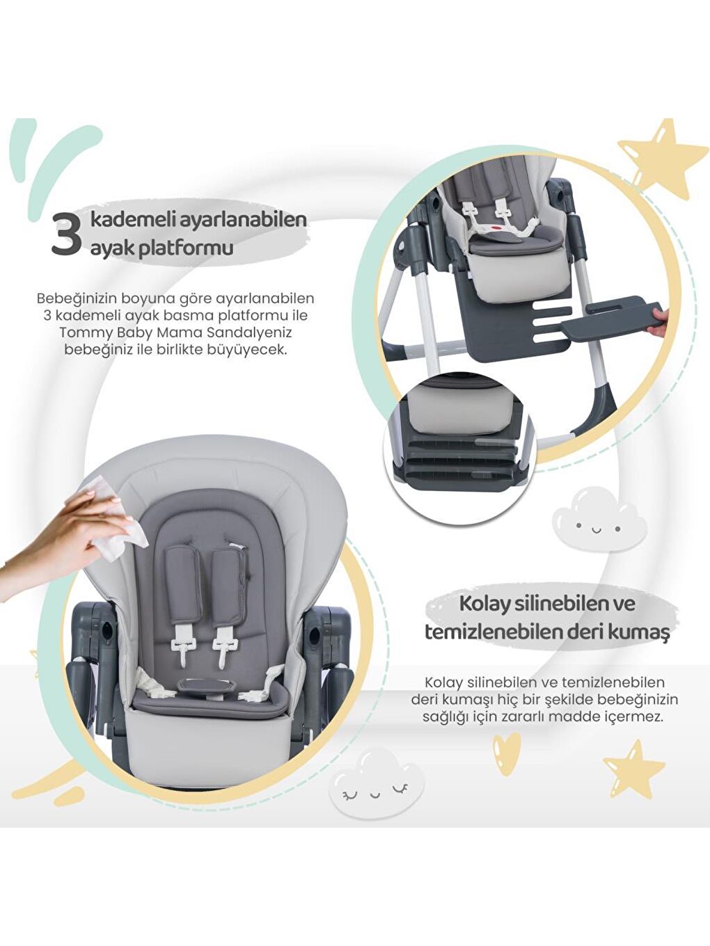 Premium Lüx Mama Sandalyesi-6