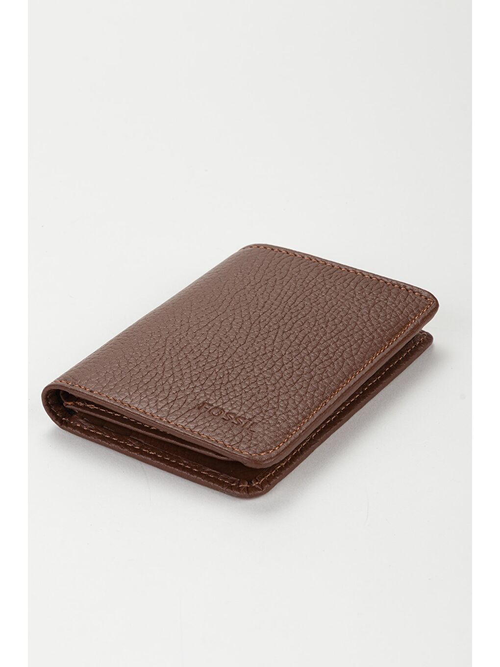 Kahverengi Kutulu Hakiki Deri Dikey Ekstra Kartlıklı Mini Erkek El Portföyü Cüzdan-1