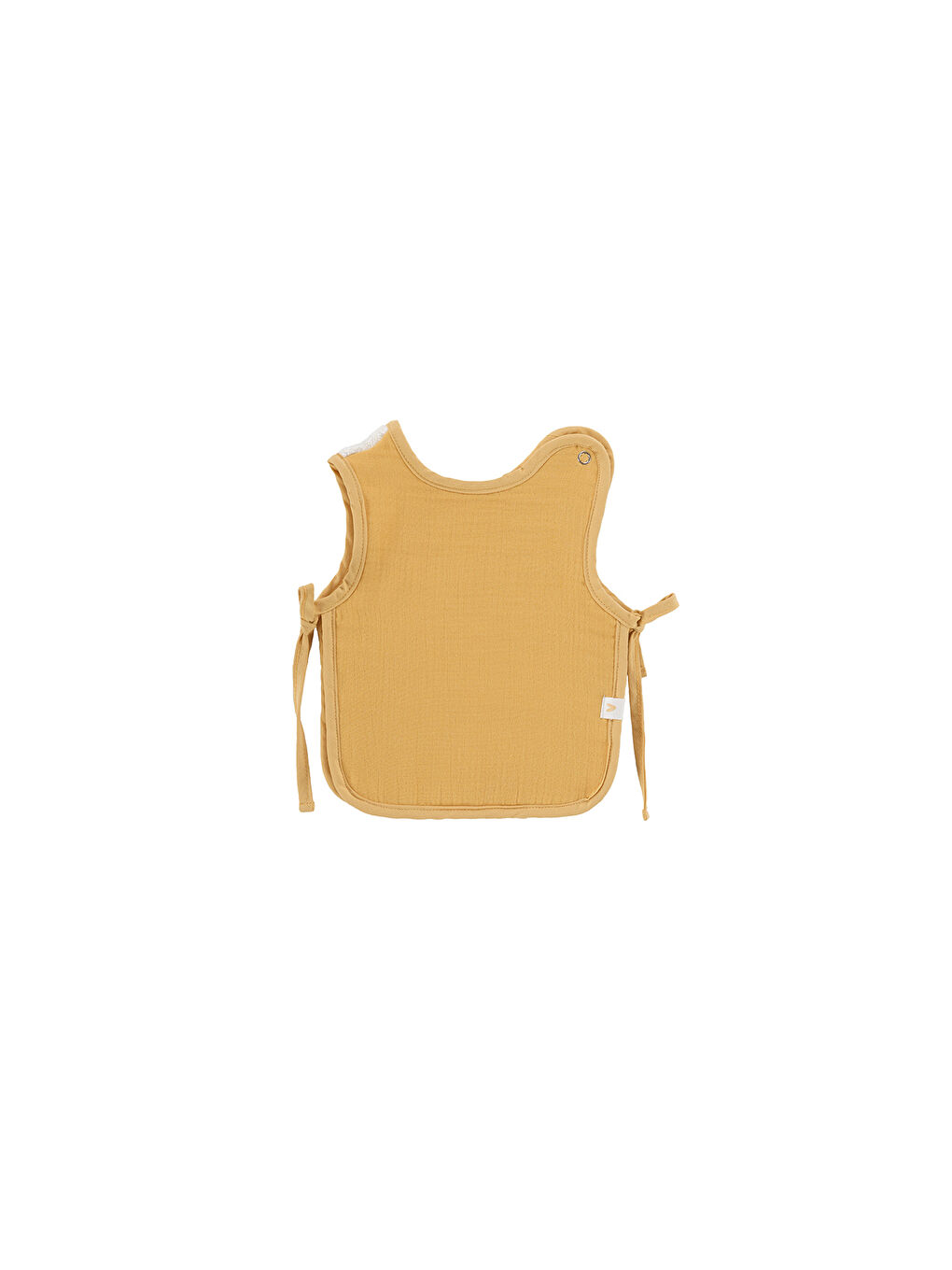 Colors of Joy 2'li Organik Pamuk Müslin Bebek Önlük Seti Hardal-4