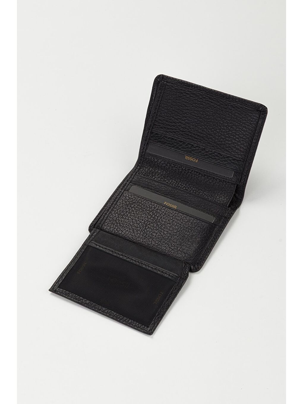 Siyah Kutulu Hakiki Deri Dikey Ekstra Kartlıklı Mini Erkek El Portföyü Cüzdan-3