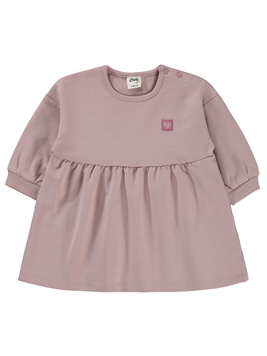 Pembe Baby Kız Bebek Elbise 6-18 Ay Soft Gül Kurusu