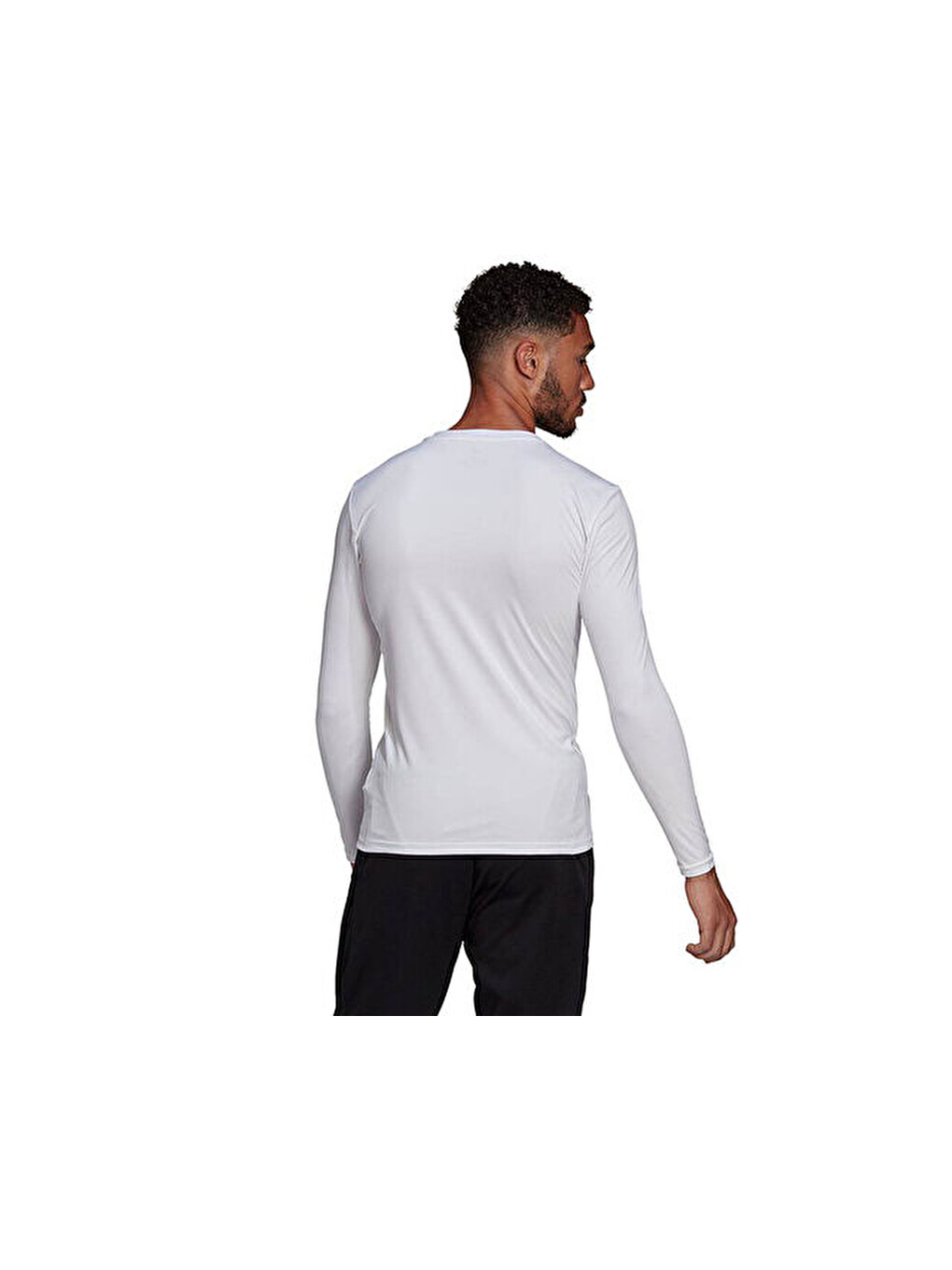 Team Base Tee Erkek Futbol Uzın Kollu Antrenman Tişörtü Gn5676 Beyaz-3