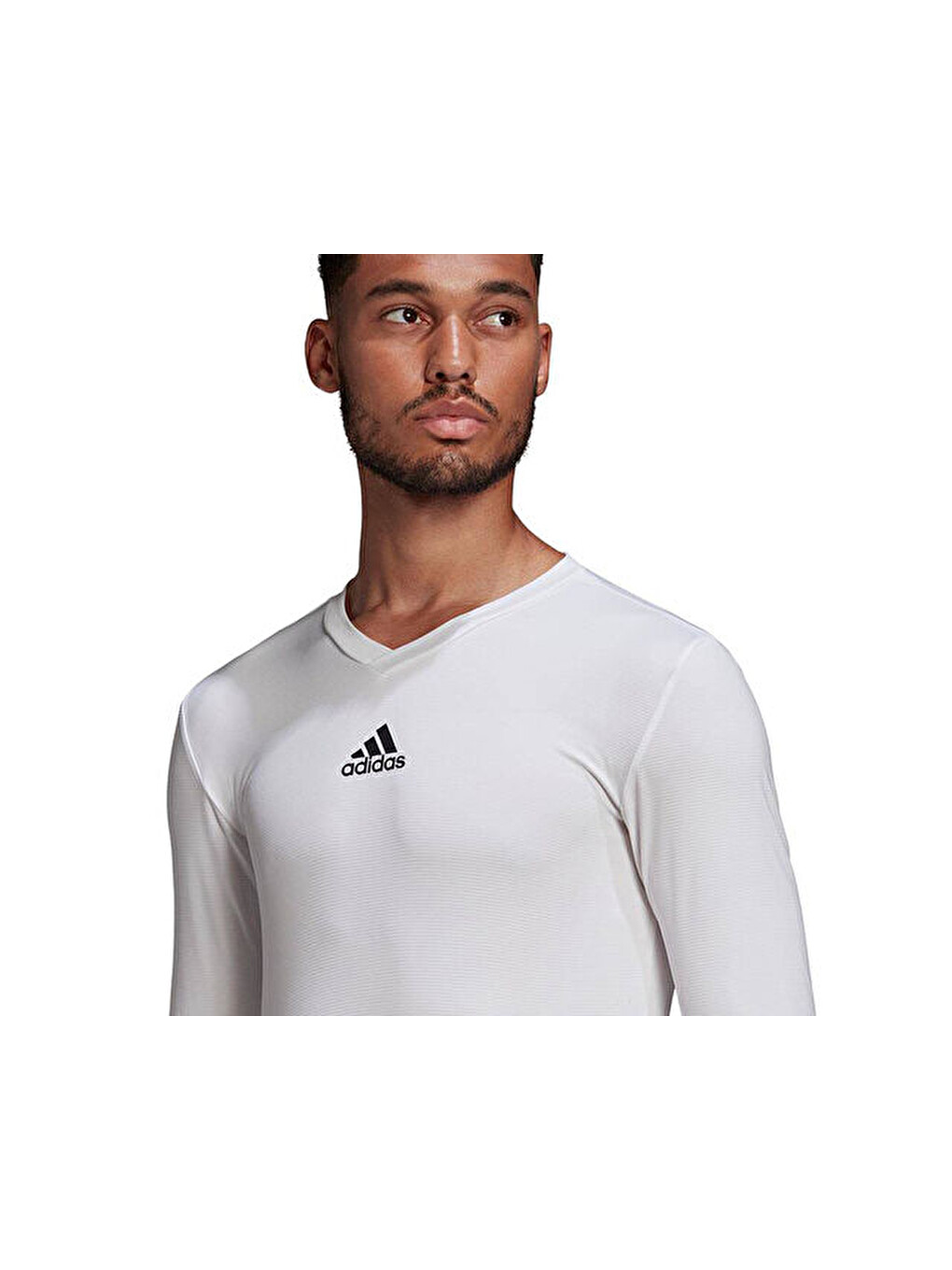 Team Base Tee Erkek Futbol Uzın Kollu Antrenman Tişörtü Gn5676 Beyaz-4