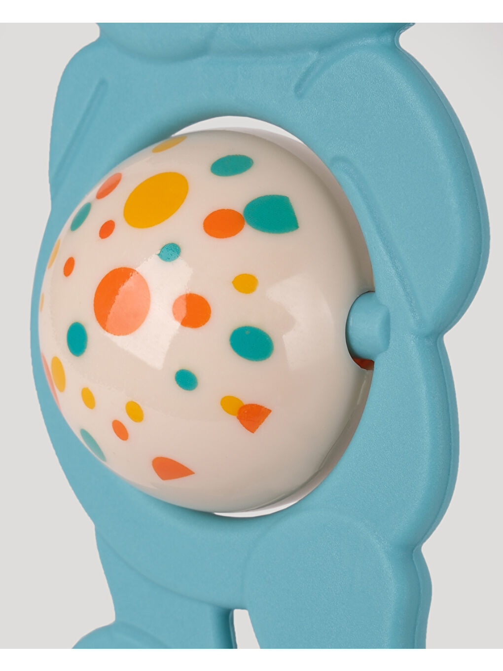 Sevimli Ayıcık Diş Kaşıyıcı Çıngırak-Turkuaz-1