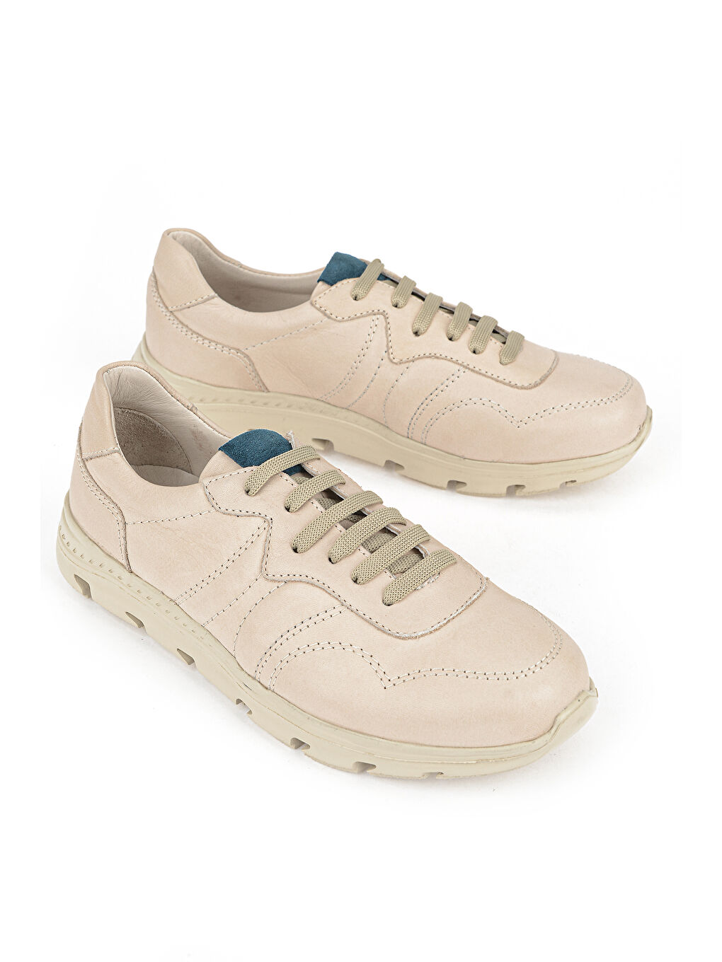 Kadın Hakiki Deri Günlük Ayakkabı 1611022Z2746 Kırık Beyaz-1