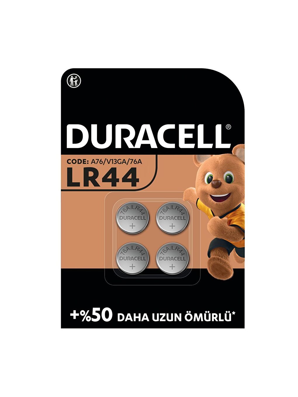 LR44 Alkalin Özel Pil  4 lü paket  1 5V