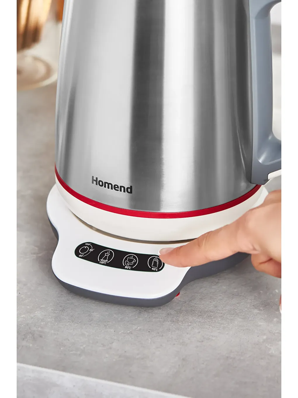 Royaltea 1709H Dokunmatik Konuşan Çelik Çay Makinesi Inox-2