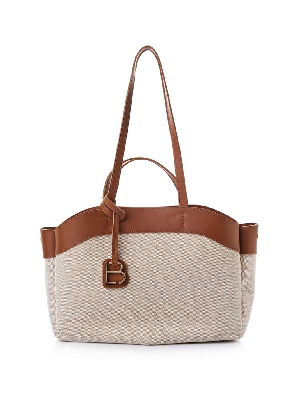 Kahverengi Isla Kadın Omuz ve El Çantası