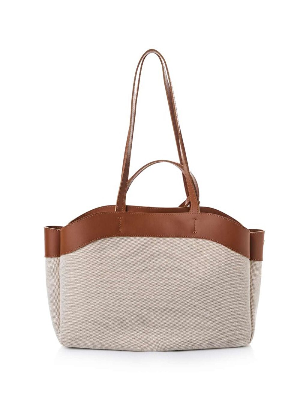 Kahverengi Isla Kadın Omuz ve El Çantası-2